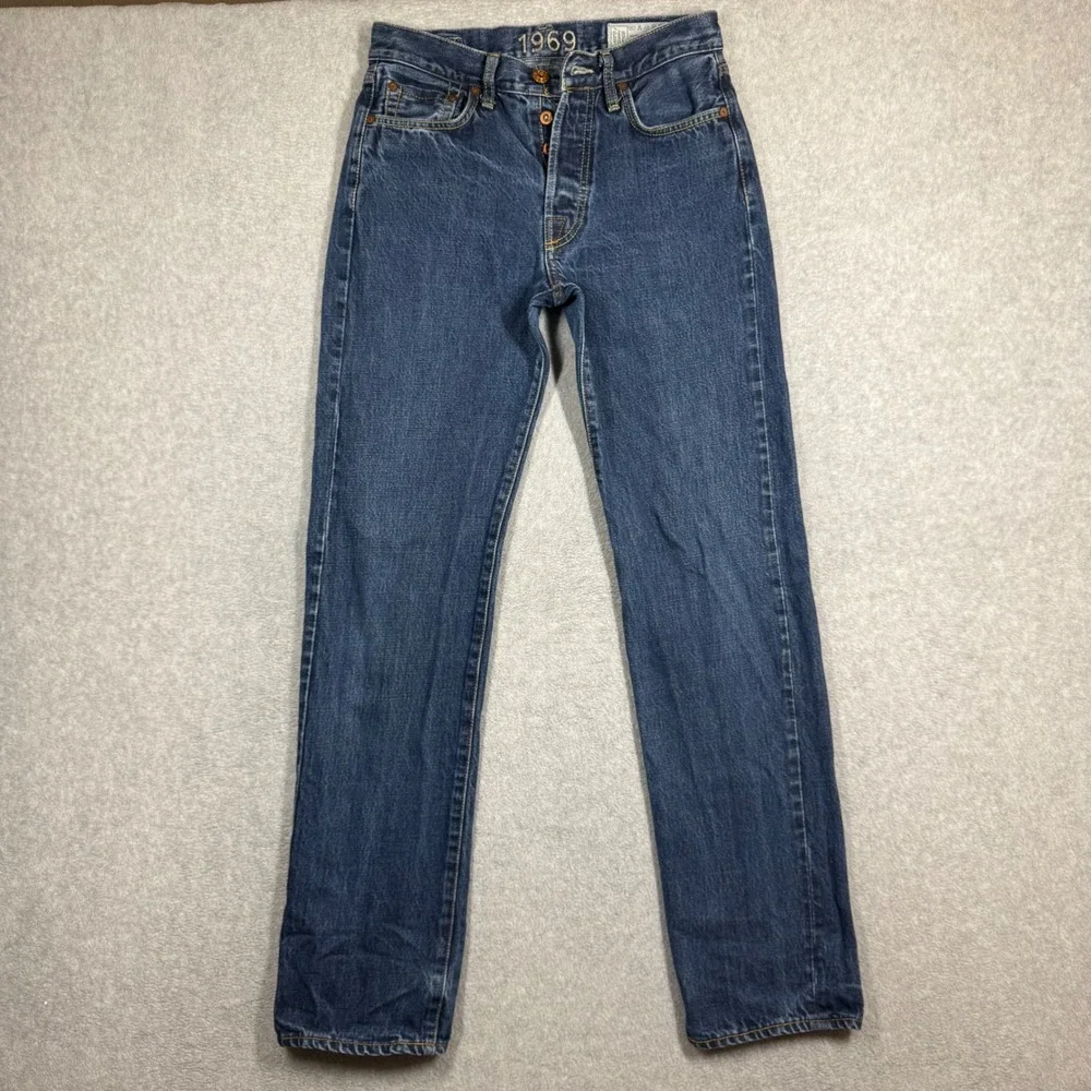 Gap 1969 Red Line Selvedge Jeans Mens 30x34 Made in Italy (28x32 Actual)